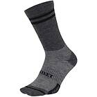 DeFeet Cush Wool Comp 6" Socks Grey w/Black Stripes, Str. L