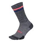 DeFeet Cush Wool Comp 6" Strumpor vit/khaki stripe, Str. S