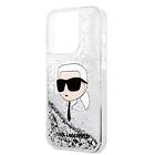 Karl Lagerfeld iPhone 14 Pro Glitter Head