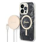 Guess iPhone 14 Bundle Pro Pack Marble MagSafe GUBPP14LHMEACSK