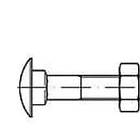 Toolcraft 111355 Flat rund skruv M5 80 mm Yttersexkant DIN 603 Stål galvaniskt förzinkad 200 st