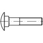 Toolcraft 1061402 Flat rund skruv M8 75 mm Fyrkant DIN 603 Rostfritt stål A2 100 st