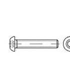 Toolcraft 148064 Skruv linsformad M3 5 mm Insexkant ISO 7380 Stål 500 st