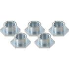 VAR Bag Of 5 Hex Nuts Silver 4.95 mm