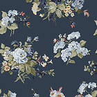 Laura Ashley Tapet Rosemore Midnight Seaspray Non Woven 1005 114898