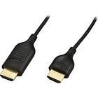 Deltaco Thin Gold HDMI - HDMI High Speed with Ethernet 2m