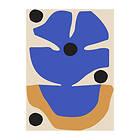 Paper Collective Flor Azul poster 30x40 cm