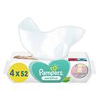 Pampers Lingettes Bébé Sensitive Les 4 Paquets De 52