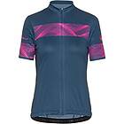 Castelli Kvinnors Slott Phoenix Jersey Lång Mesh, Light Steel Blue/Pink Fluo, XL