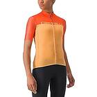 Castelli Snabb Jersey T-Shirts Kvinnor, Soft Orange/Scarlet Ibis, L