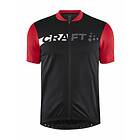 Craft Core Endurance Logo Cycling Jersey Black/Röd Medium