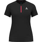 Odlo 1/2 Zip Asalp Trail T-Shirt Women S svart / rosa Dam