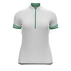 Odlo Dam Essential Half Zip cycling Jersey skjorta, vit-Hemlock, S