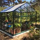 Metalcraft Drivhus 6,4 kvm Rektangulär 6,42m2, glas, pc-tak grön
