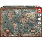 Educa puzzle pieces Historical world map 6000 8000 18017 000