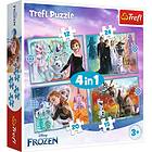 Trefl Frozen Puzzle 4in1 226 34381
