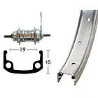 Winora Skid 1s 20´´ Rear Wheel Svart 10 x 135 mm