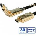 Roline Gold HDMI - HDMI High Speed with Ethernet (swivel) 2m