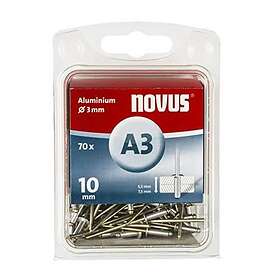 Novus 110057020 Blindnitter (Ø x L) 3 mm x 10 mm Aluminium Aluminium 70 stk