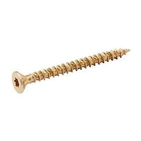 Zinc Turbodrive Yellow Plated Steel Wood Screw (Dia)3,5mm (L)40mm, Pack Of 500