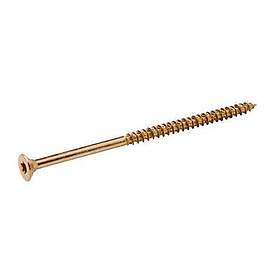 Zinc Turbodrive Yellow Plated Steel Wood Screw (Dia)6mm (L)120mm, Pack Of 100