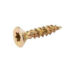 Zinc Turbodrive Yellow Plated Steel Wood Screw (Dia)4mm (L)20mm, Pack Of 500