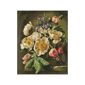 Diamond Ideyka mosaic Charming bouquet of peonies 40x50cm