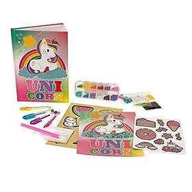 Diamond DIAMANTINY Nice Group Creative Art Painting Kit med dagbok Unicorn att dekorera och anpassa med 3D-90006, 9006 ädelstenar