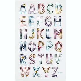 Diamond stickers alfabetet 10x16 cm 1 ark 284035