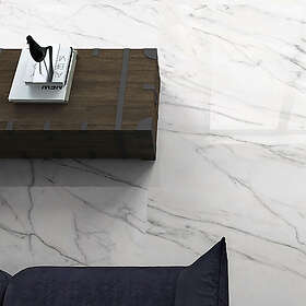 Hill Ceramic Marmor Klinker Carrara Vit Polerad 75x75 cm