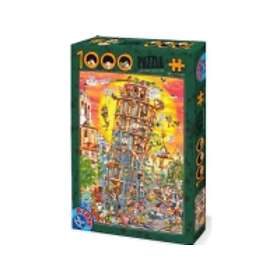 D-Toys Folie pour construire la tour penchée 1000 Pièces