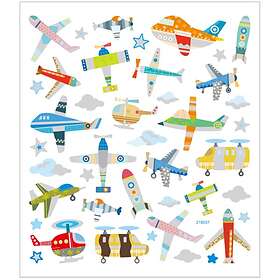 Creativ Company Stickers Flygplan och Helikopter Stickers, flygplan helikopter, 15x16,5 cm, 1 ark 29085