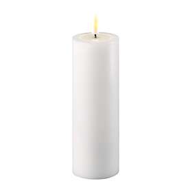 Deluxe Homeart HOMEART Homeart Real Flame LED-ljus Blockljus Ø5cm Vit (Höjd: Ø5x15cm)