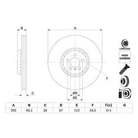 Bosch Bromsskiva 0 986 479 H12