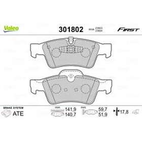 Valeo Bromsbeläggssats, skivbroms 301802