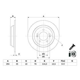 Bosch Bromsskiva 0 986 479 G28