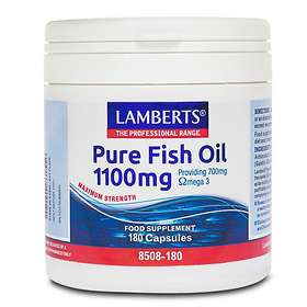 Lamberts Pure Fish Oil 1100mg 180 Kapslar