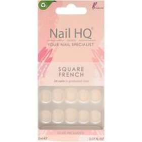 Nail HQ Square French Nails (24 Pieces)