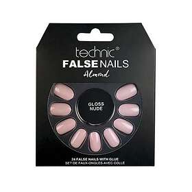 Technic False Nails Almond Gloss Nude 24 st