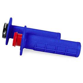 RTech R20 Lock-on Half Waffle Grips Blå