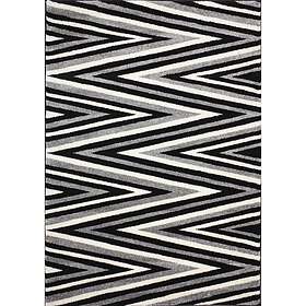 D-sign Terni Svart/Ljusgrå sicksack Matta 160x230 720065