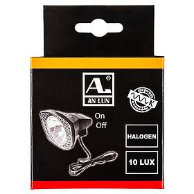 An Lun Dynamo Halogen 10c Front Light Svart