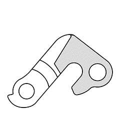 Union Gh-134 Derailleur Hanger Silver