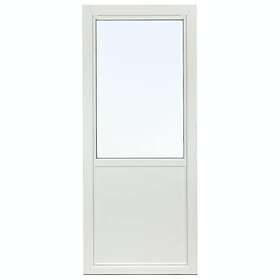 Profil Svenska Fönster Fönsterdörr Inåtgående Aluminiumbeklätt Trä Rund SP Enkeldörr Intakt 3-Glas Aluminium Vä 80x220-150