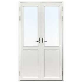 Profil Svenska Fönster Parfönsterdörr Aluminiumbeklätt Trä Rund SP Pardörr Balans 3-Glas Aluminium 140x200/140 Hö 65112214201450