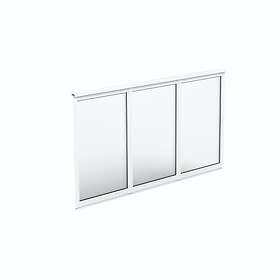 Halle Fast Fönsterparti 3-Delad Primolux Isoler Parti Vit 3 B=2815 H=1190 MZVHIFF3G