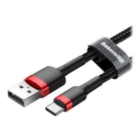 Baseus Cafule USB-C Kabel 100 cm Röd/Svart