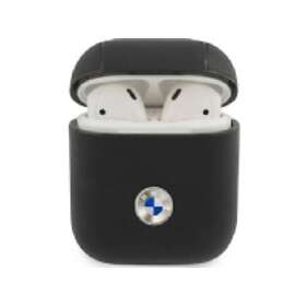 BMW Äkta läder Silver Logo Skal AirPods