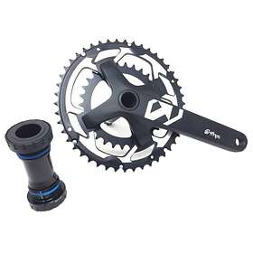 TFHPC Aluminium 24 Mm Crankset Svart 172.5 mm / 46/30t