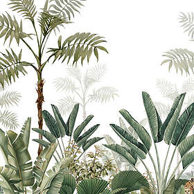 ESTAhome Fototapet Djungel Vit/Grå Olivgrön fototapet djungel vitt och gråaktigt olivgrönt EW158951